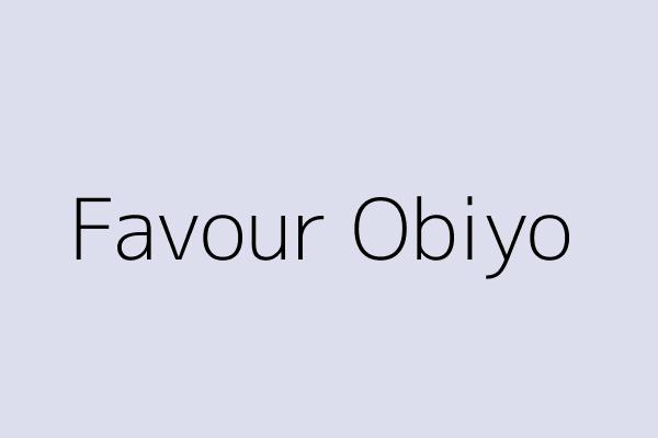 Favour Obiyo